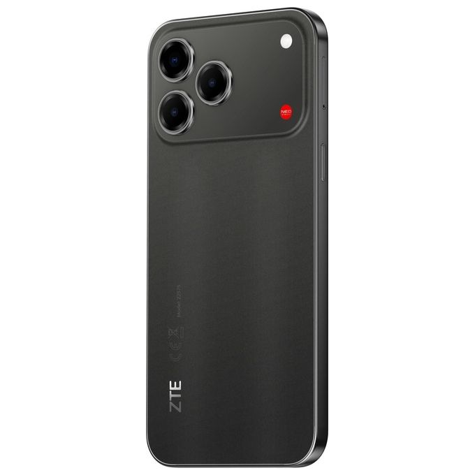 ZTE Blade V80 Vita smartphone 4G, 4GB RAM 256GB, display 6,75'' 120Hz, tripla fotocamera 50MP, batteria 5000mAh, Android 16, nero