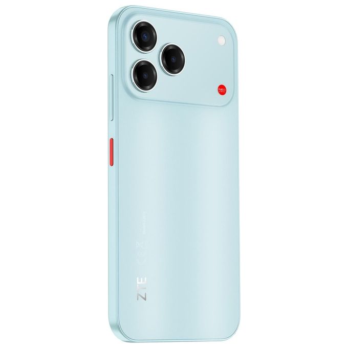 ZTE V80 Vita smartphone 4G, 4GB RAM 256GB, display 6,75'' 120Hz, tripla fotocamera 50MP, batteria 5000mAh, Android 16, turchese
