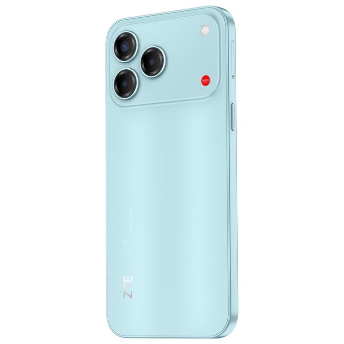 ZTE V80 Vita smartphone 4G, 4GB RAM 256GB, display 6,75'' 120Hz, tripla fotocamera 50MP, batteria 5000mAh, Android 16, turchese