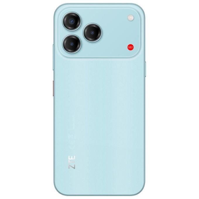 ZTE V80 Vita smartphone 4G, 4GB RAM 256GB, display 6,75'' 120Hz, tripla fotocamera 50MP, batteria 5000mAh, Android 16, turchese