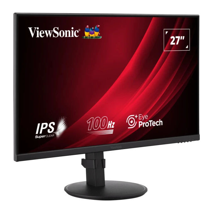 ViewSonic VA2708-HDJ Serie VA Monitor 27'' IPS Full HD 100Hz 5ms Flicker Free VESA 100x100 colore Nero