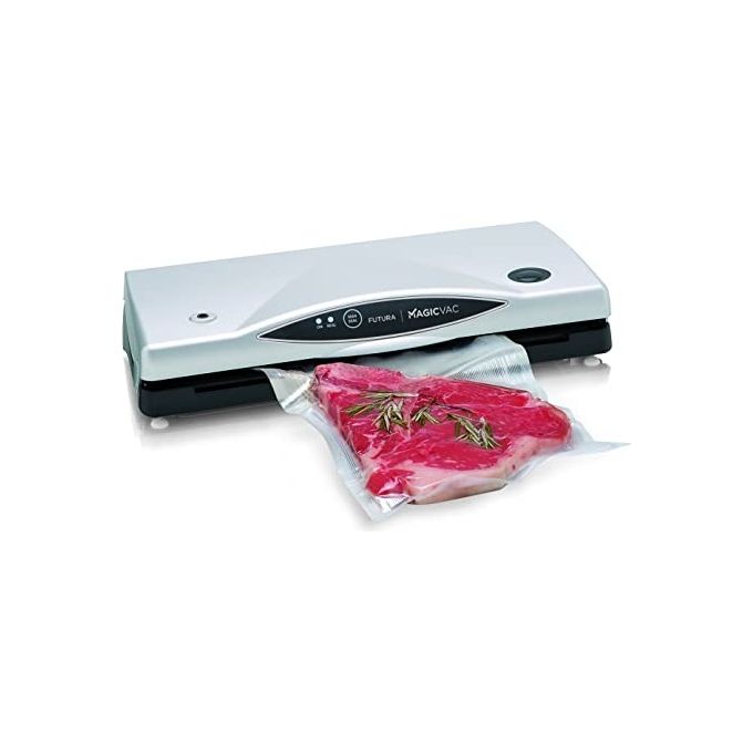 Magic Vac VB02PK1 Futura Macchina Sottovuoto 140 W 800 mbar Ciclo Automatico e Manuale Barra Saldante 30 cm colore Nero Grigio
