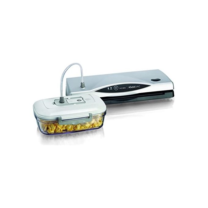 Magic Vac VB02PK1 Futura Macchina Sottovuoto 140 W 800 mbar Ciclo Automatico e Manuale Barra Saldante 30 cm colore Nero Grigio