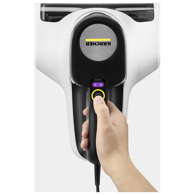 Kärcher 1.198-412.0 VCH 4 UVClean Aspirapolvere per Acari senza sacco luce UV-C 0,4 L 500 W 80 dB colore Bianco e Nero