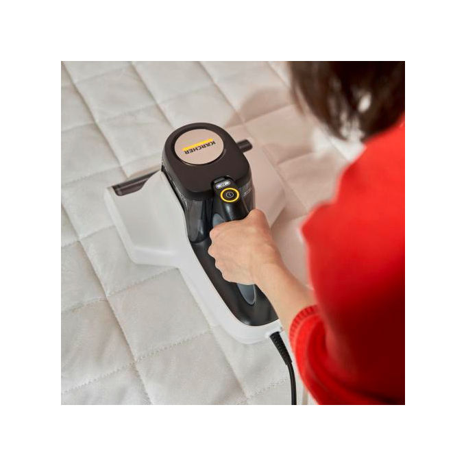 Kärcher 1.198-412.0 VCH 4 UVClean Aspirapolvere per Acari senza sacco luce UV-C 0,4 L 500 W 80 dB colore Bianco e Nero