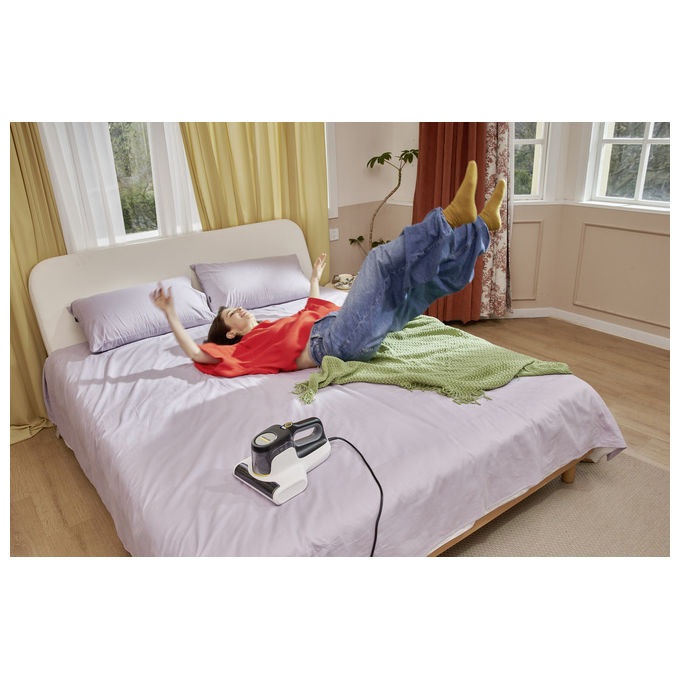 Kärcher 1.198-412.0 VCH 4 UVClean Aspirapolvere per Acari senza sacco luce UV-C 0,4 L 500 W 80 dB colore Bianco e Nero