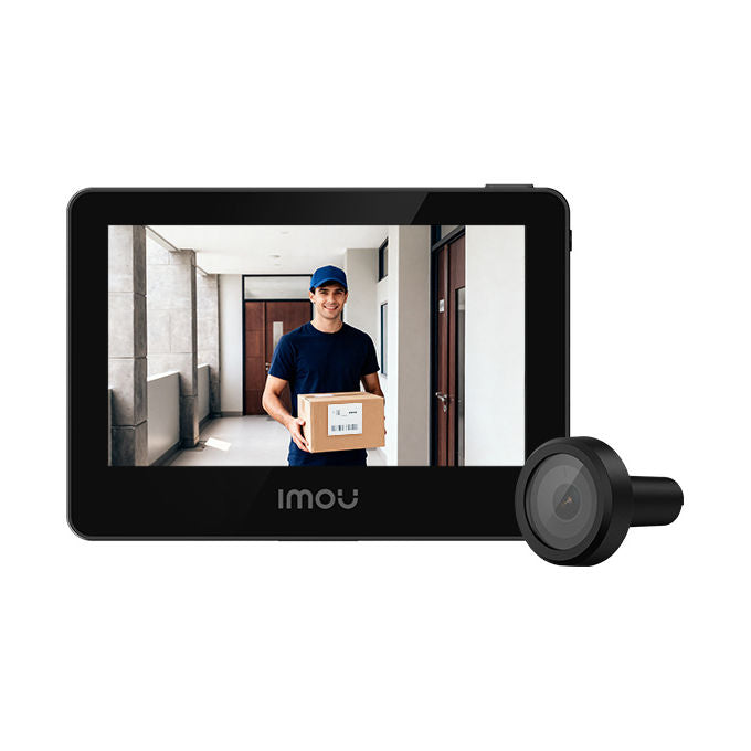 Imou VD1 Spioncino Digitale Smart 5 MP QHD schermo 4.3'' WiFi Dual Band batteria 4800 mAh rilevamento AI colore Nero