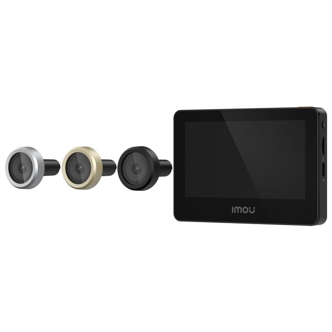 Imou VD1 Spioncino Digitale Smart 5 MP QHD schermo 4.3'' WiFi Dual Band batteria 4800 mAh rilevamento AI colore Nero