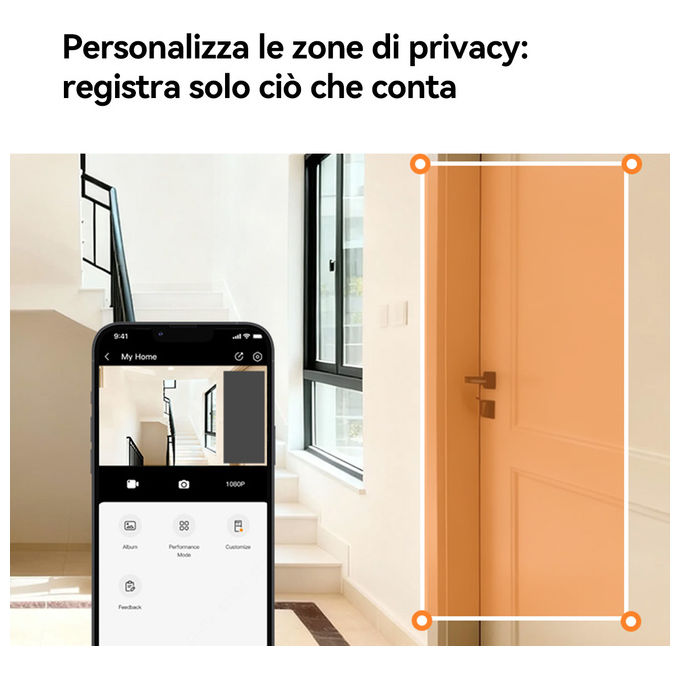 Imou VD1 Spioncino Digitale Smart 5 MP QHD schermo 4.3'' WiFi Dual Band batteria 4800 mAh rilevamento AI colore Nero