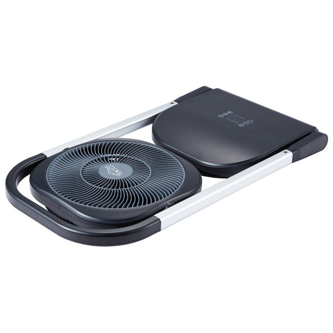 DCG VE1605TT Ventilatore Telescopico Pieghevole 16 Pale 8 Velocita' Timer 8 Ore Telecomando Angolazione 180° Oscillazione Regolabile colore Nero