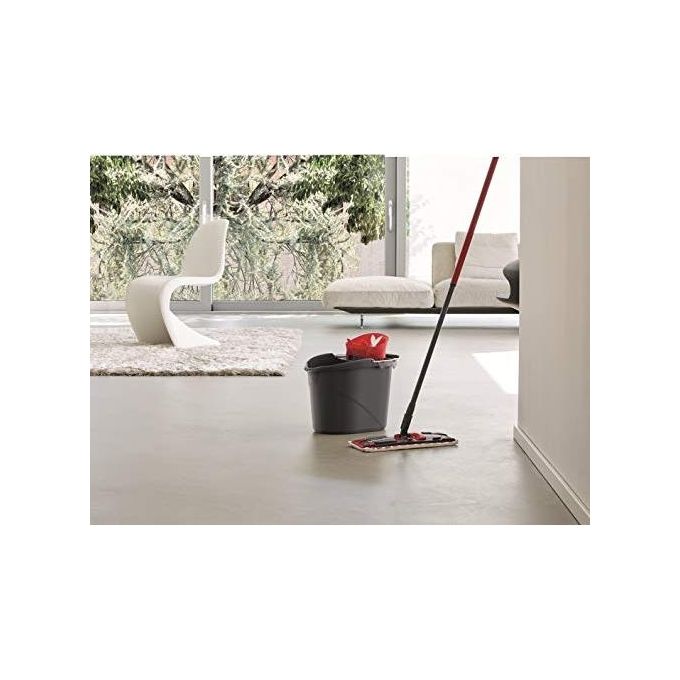 Vileda Revolution Sistema Lavapavimenti con Secchio Strizzatore e Piastra con 2 Panni in Microfibra