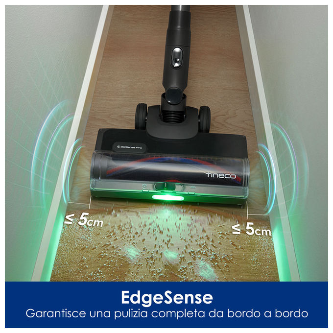 Tineco PURE ONE S70 Scopa Elettrica Senza Fili 500 W 200 AW Filtro HEPA colore Grigio