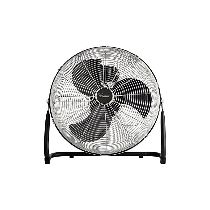 Bimar VS58 Ventilatore da Pavimento e Parete 2 in 1 Elica 45cm 3 Pale Alluminio 100W colore Nero