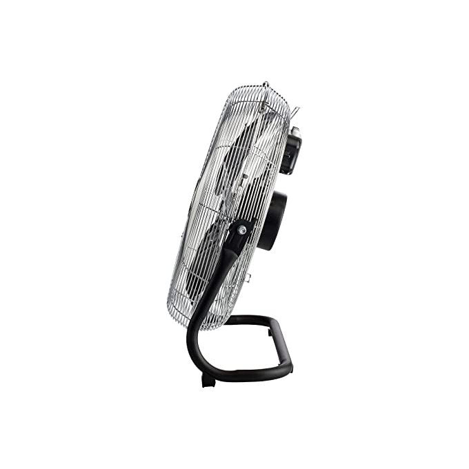 Bimar VS58 Ventilatore da Pavimento e Parete 2 in 1 Elica 45cm 3 Pale Alluminio 100W colore Nero