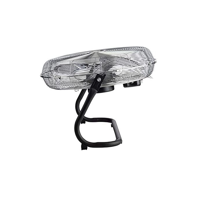 Bimar VS58 Ventilatore da Pavimento e Parete 2 in 1 Elica 45cm 3 Pale Alluminio 100W colore Nero