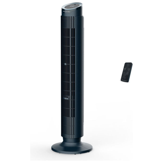 Rowenta VU7050F0 Eole Silence Force Ventilatore a Torre 12 Velocita' 20 dB 2440 m³-h Telecomando Oscillazione Automatica colore Blu scuro