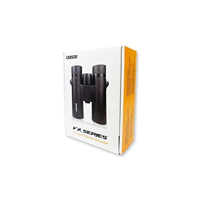 Carson VX-842 VX Series Binocolo 8x42 mm con Prismi BAK-4 e Rivestimento Multistrato colore Nero