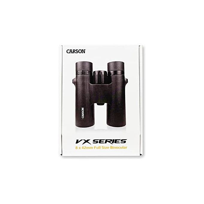 Carson VX-842 VX Series Binocolo 8x42 mm con Prismi BAK-4 e Rivestimento Multistrato colore Nero