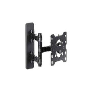 POLI BRACKET W082 Staffa Parete Snodabile per Schermi fino a 40 Pollici Inclinazione Regolabile 35 Kg colore Nero