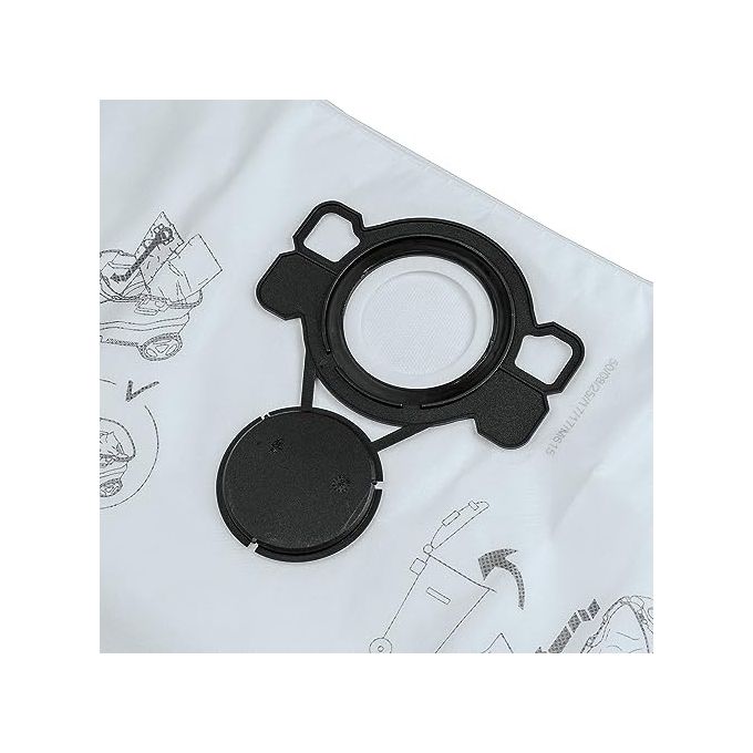 Makita W107418353 Sacchi Raccoglipolvere in Tessuto Non Tessuto 5 Pezzi compatibili con VC4210L VC4210M