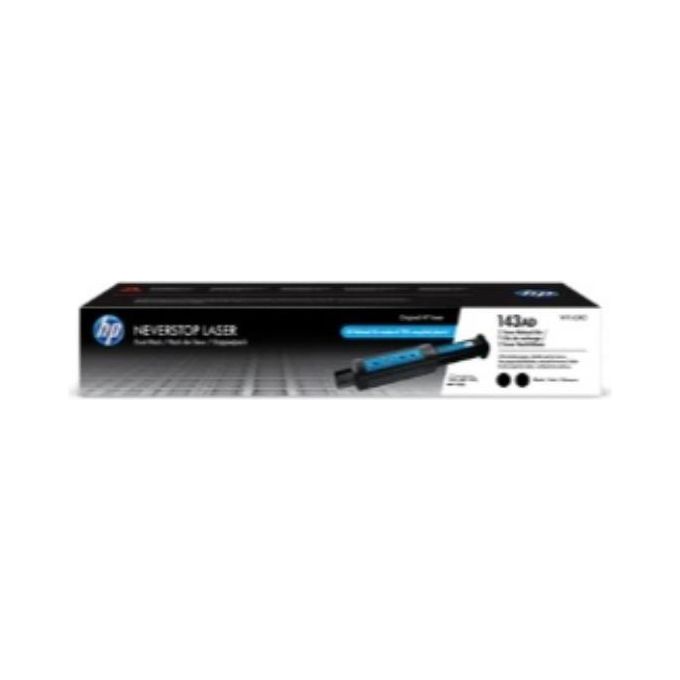 HP W1143AD 143AD Neverstop Kit Ricarica Toner Originale 2 Pezzi 2500 Pagine colore Nero