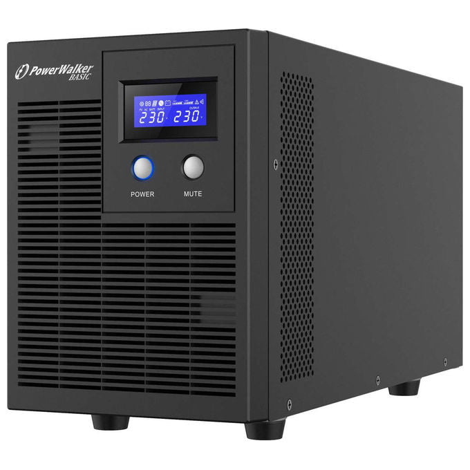 PowerWalker W127382413 Basic VI 3000 STL Gruppo di continuita' Line-Interattivo 3000 VA 1800 W 4 Prese AC Uscita Schuko Display LCD USB HID AVR colore Nero