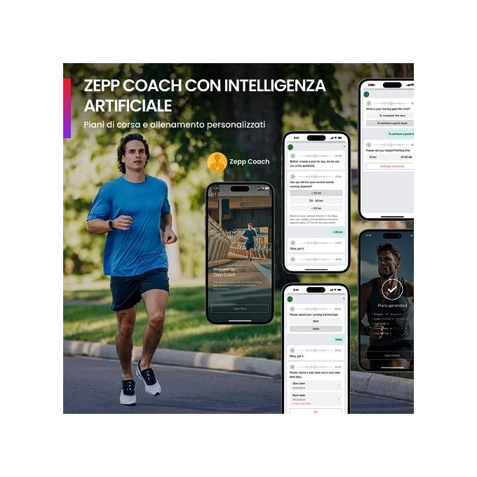 Amazfit A2286 Balance Smartwatch 1.5'' AMOLED 46mm GPS NFC Chiamate Bluetooth 14 giorni batteria colore Grigio