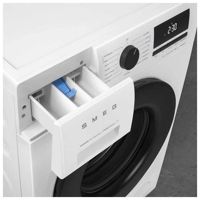 Smeg W3094A10 Lavatrice Frontale 9 Kg 1400 rpm Classe A Inverter Vapore Anti Allergy (85x60x58 cm) colore Bianco