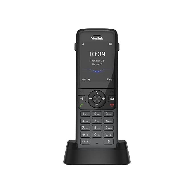 Yealink W78H Telefono DECT Wireless Display TFT 2.4'' Bluetooth 5.1 Ricarica Rapida colore Nero
