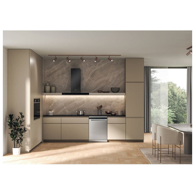 Whirlpool W8F HS61X Lavastoviglie A libera installazione 15 coperti Classe A 41 dB 8 programmi AquaStop (85x60x59 cm) colore Inox