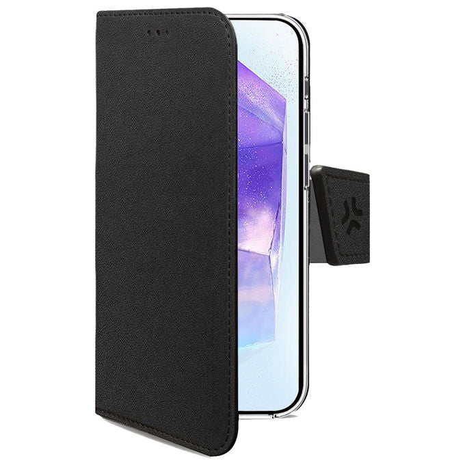 Celly Custodia Portafoglio Similpelle Nera per Samsung Galaxy A56 5G