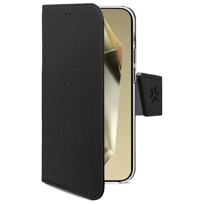 Celly Custodia a Libro Nera per Samsung Galaxy S25 Ultra 5G