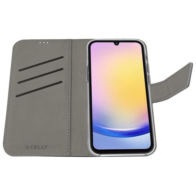 Celly Wally Custodia Portafoglio Nera per Samsung Galaxy A26 5G