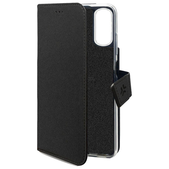 Celly Wally custodia a portafoglio nera per Samsung Galaxy S25 Edge