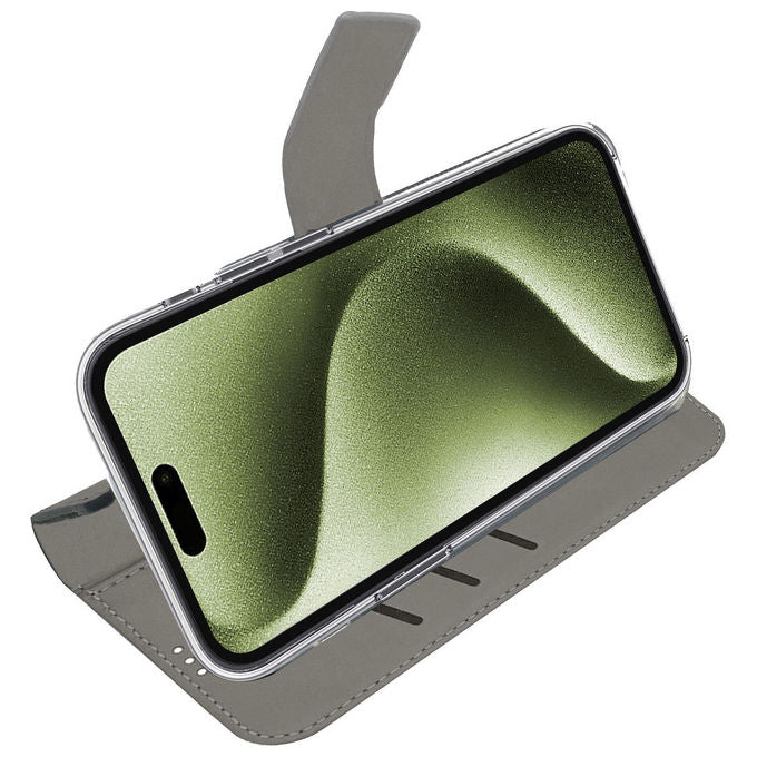 Celly Wally Custodia a Libro per iPhone 17 Nera in Similpelle