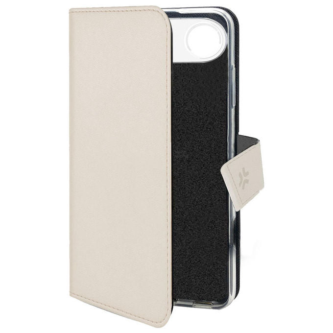 Celly Custodia a Libro in Similpelle Sabbia per iPhone Air