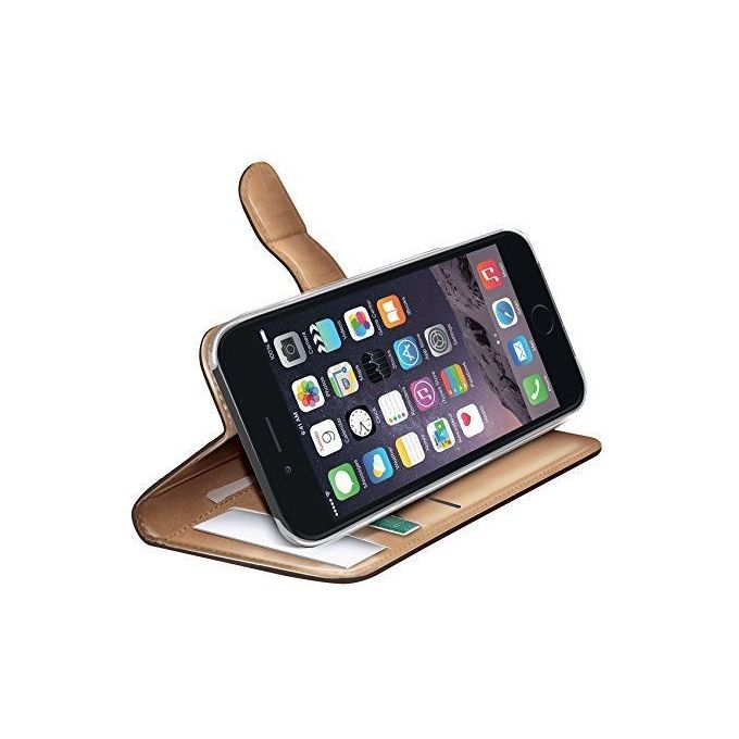 Celly Custodia ad agenda Wally per iPhone 6 Plus, Marrone