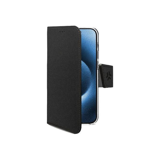 Celly Custodia Portafoglio Similpelle Nera iPhone 17 Pro Max Magsafe