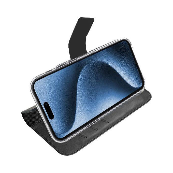 Celly Custodia Portafoglio Similpelle Nera iPhone 17 Pro Max Magsafe