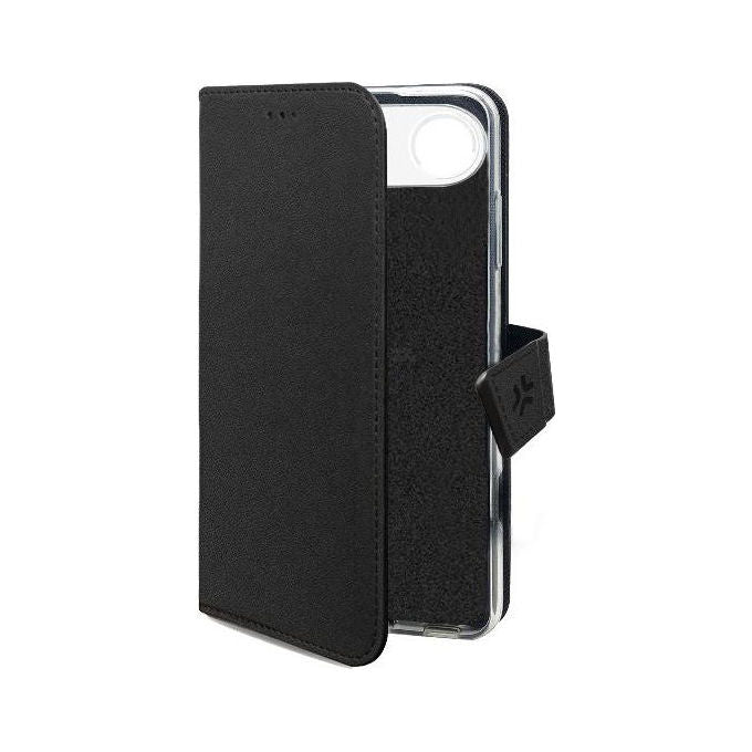 Celly Wallymag custodia a portafoglio in similpelle nera per iPhone Air
