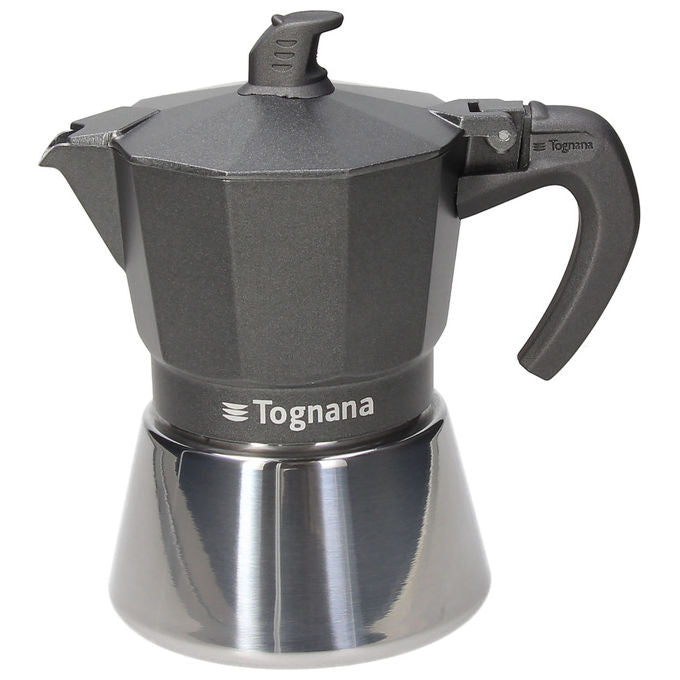Tognana Caffettiera Moka 3 Tazze Ultra Class a Induzione Grigia
