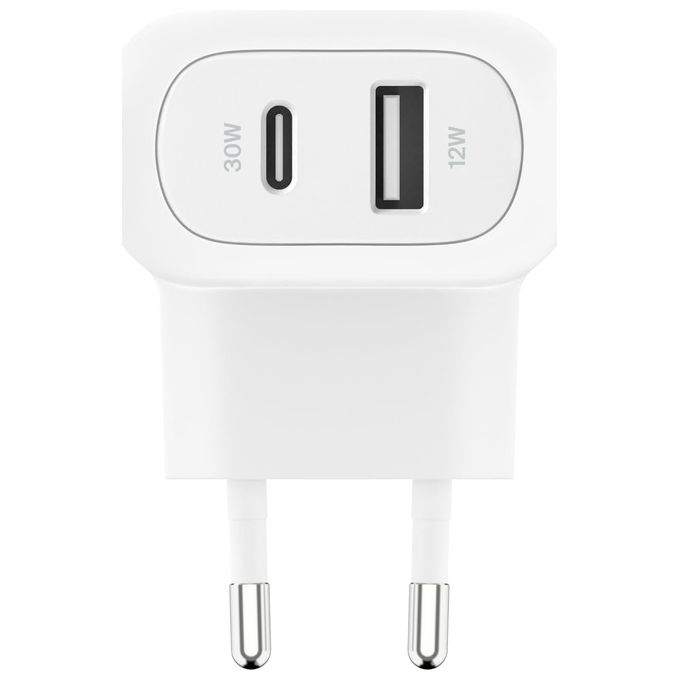 Belkin BoostCharge Doppio Caricatore Usb da Parete da 42W Bianco
