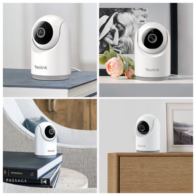 Reolink E331 telecamera IP Wi-Fi 2K per interni, pan tilt motorizzato, 5 MP, visione notturna, audio bidirezionale, microSD