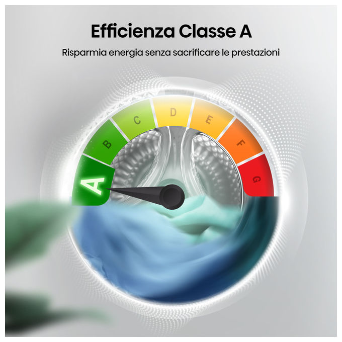 Hisense WD3S1043BW7 Lavasciuga Frontale 10.5-6 Kg 1400 rpm Classe A-D Motore Inverter Wi-Fi Vapore (84.5x59.5x59 cm) colore Bianco