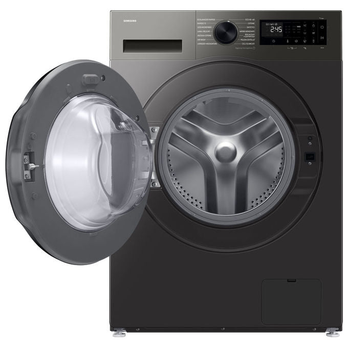 Samsung WD90HG5U34BXET Crystal Clean Lavasciuga Caricamento frontale 9-6 Kg 1400 rpm Classe A D Vapore Igienizzante Air Wash EcoBubble (60x59x85 cm) colore Nero Acciaio inox