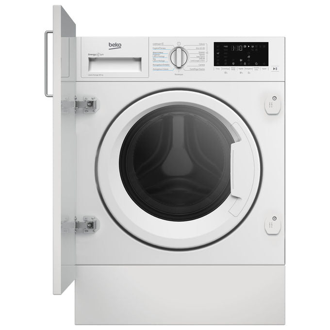 Beko WDI85DAW IT Lavasciuga da incasso 8-5 Kg 1400 rpm Classe D ProSmart Inverter SteamCure IronFast (82x60x56 cm) colore Bianco