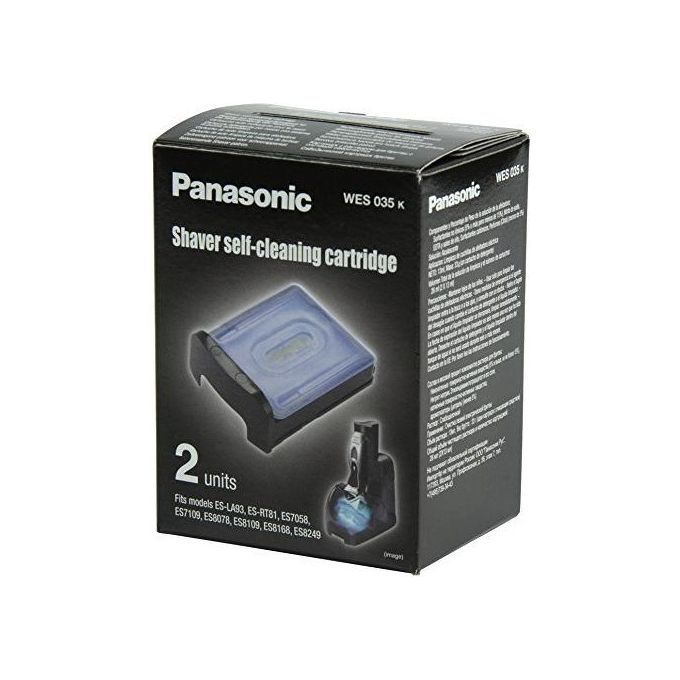 Panasonic WES035 Cartucce Per KIT_ Pulizia Rasoio Accessorio Rasatura Bianco