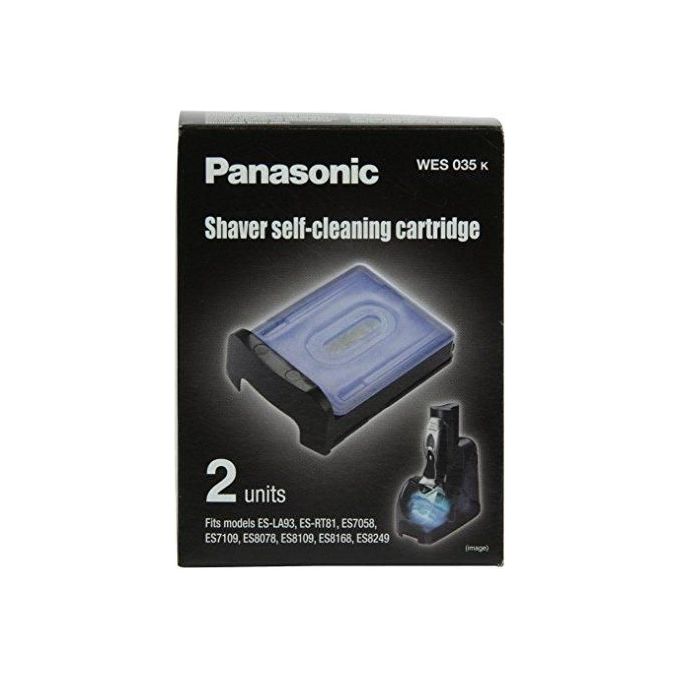 Panasonic WES035 Cartucce Per KIT_ Pulizia Rasoio Accessorio Rasatura Bianco