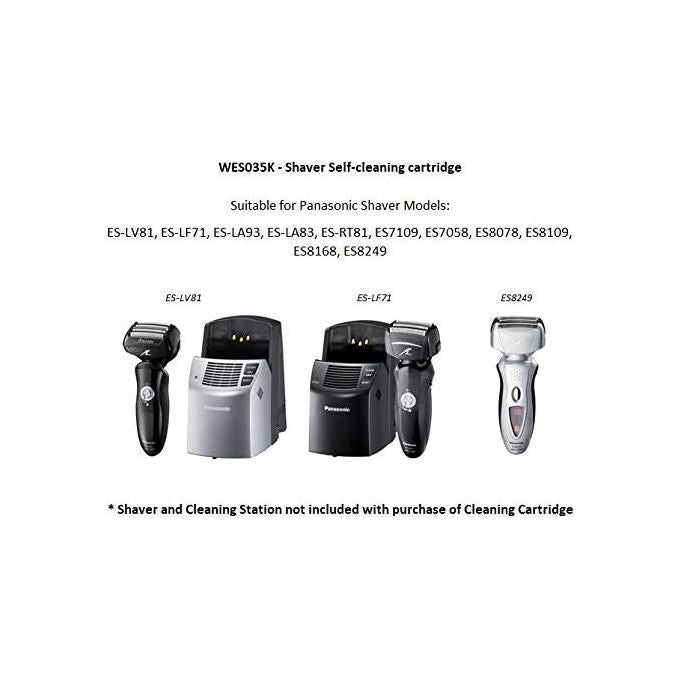 Panasonic WES035 Cartucce Per KIT_ Pulizia Rasoio Accessorio Rasatura Bianco