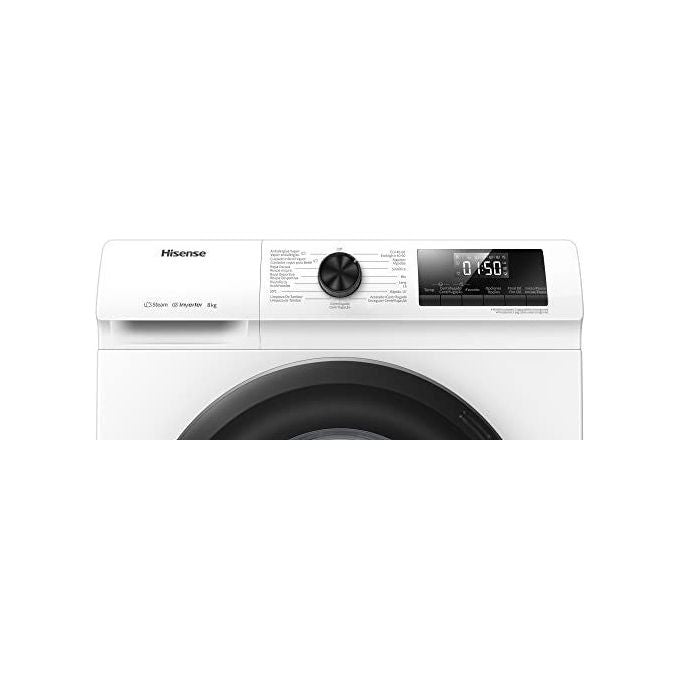 Hisense WFQP8014EVM Lavatrice 8kg 1400 Giri Classe A Caricamento Frontale Bianca